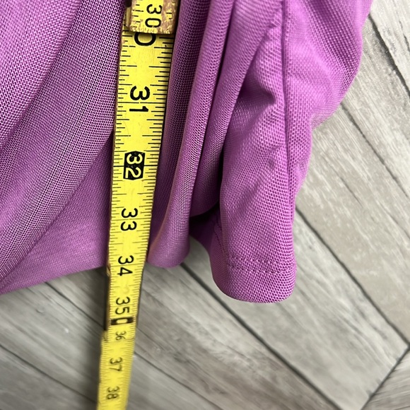 NWT WILD FABLE Purple Lavender Mesh Ruched Spaghetti Strap Dress Medium - Picture 11 of 12